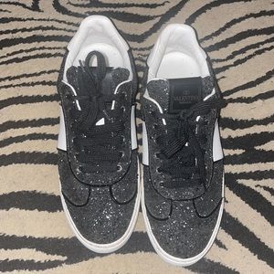 Valentino black Sparkly sneakers